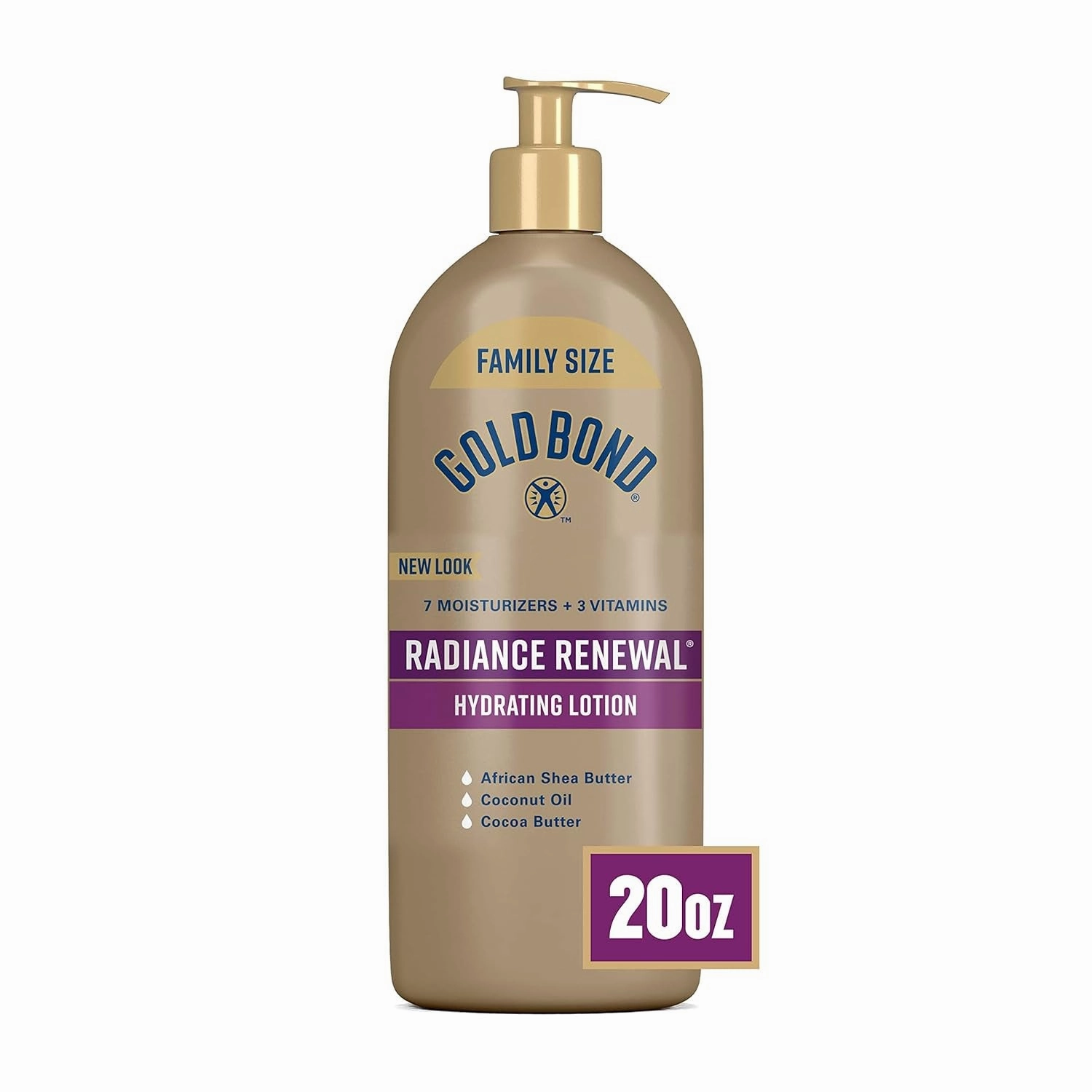 Cocoa Butter Glow Daily Hydrating Lotion with Shea Butter, Cocoa Butter & Coconut Oil, Exfoliating Moisturizer for Dry Skin, 24 Oz.