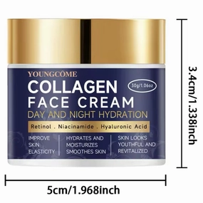 Collagen Face Cream, Day and Night Hydration with Retinol, Niacinamide, Hyaluronic Acid