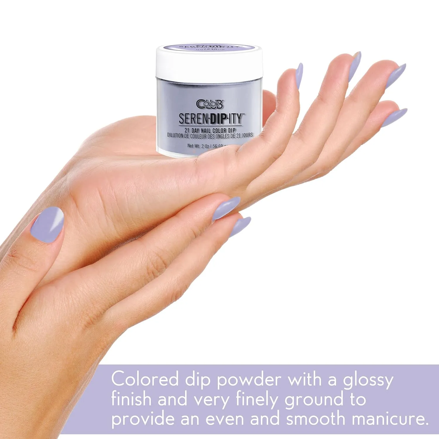 Color Club Holy Chic Serendipity 2 Ounce Dip Color Powder, 0.5 fluid_ounces