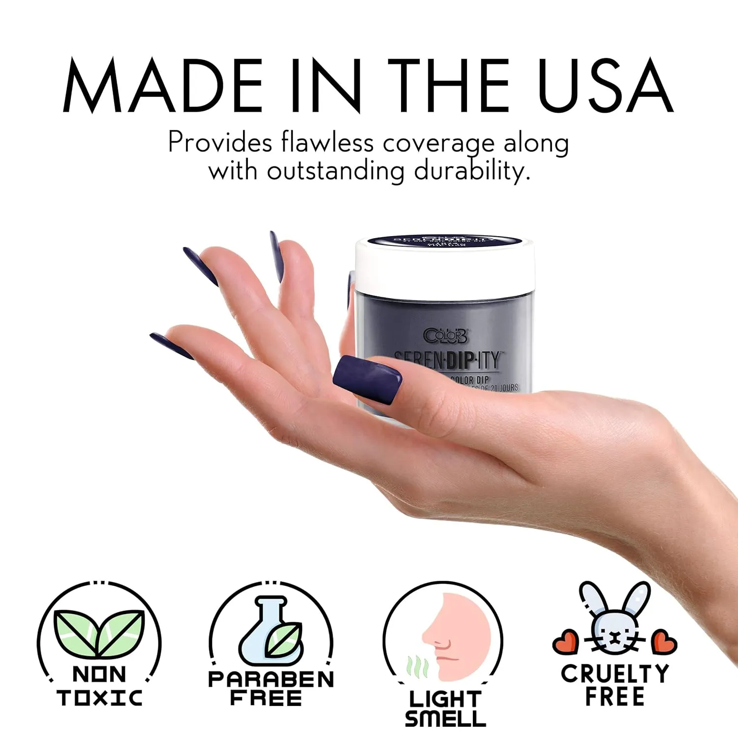 Color Club Made In The Usa Serendipity 2 Ounce Dip Color Powder, 0.5 fluid_ounces