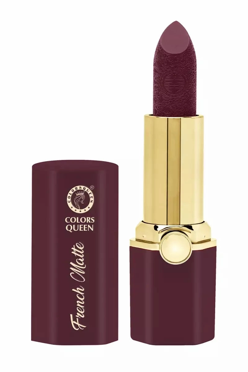 Colors Queen French Matte Lipstick (3.8g, Bridal Maroon)