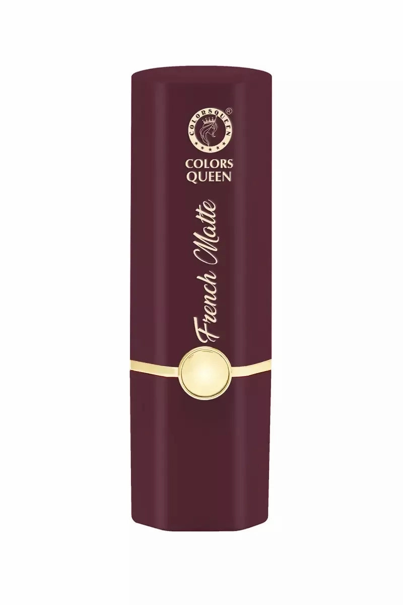 Colors Queen French Matte Lipstick (3.8g, Bridal Maroon)