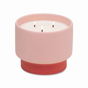 Colour Block Candle 16oz - Coral/Pink (Sparkling Grapefruit)