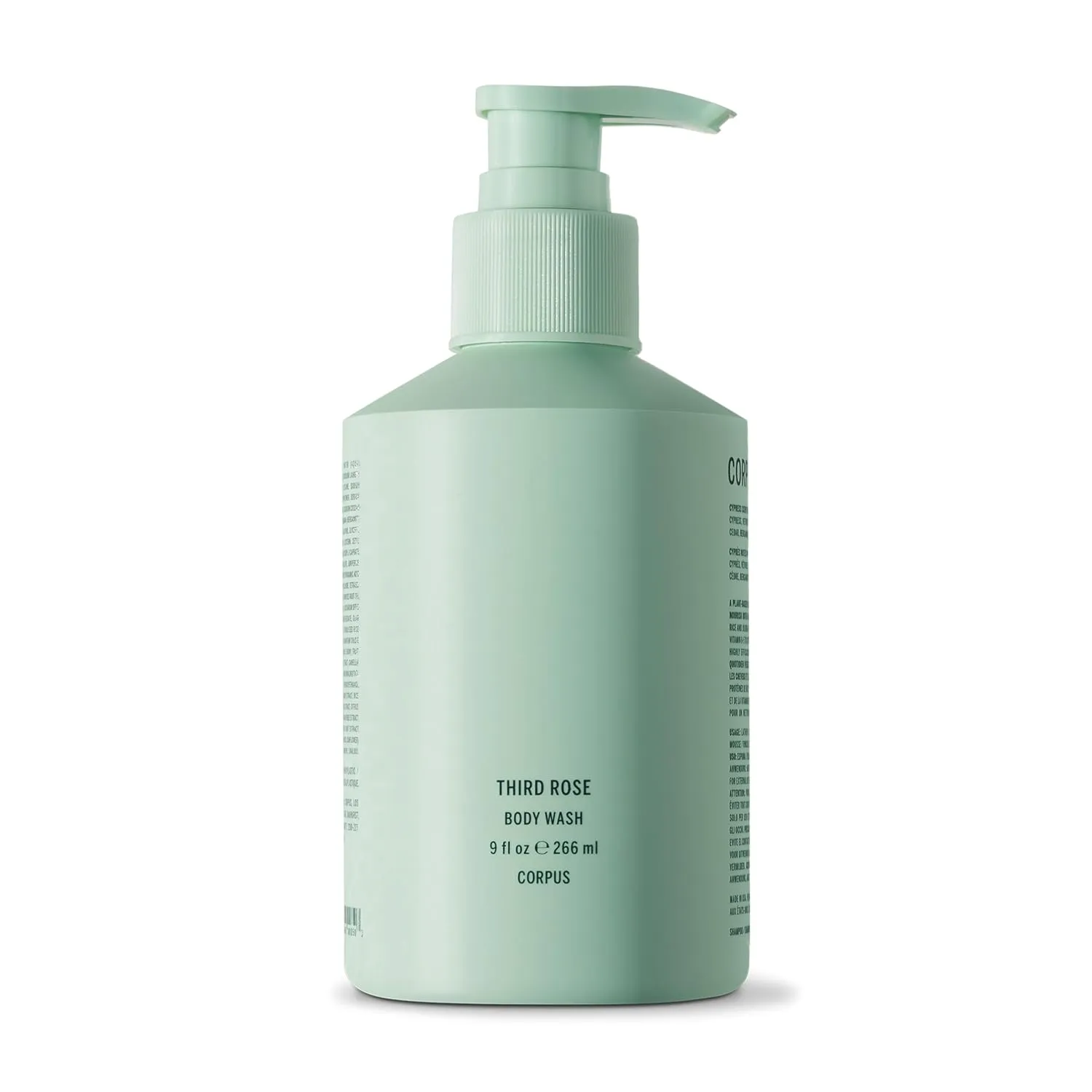 Corpus - Third Rose Body Wash | Moisturizing Plant-Based Cleanser for Women & Men, Skincare-Grade Oils & Botanical Extracts | Sulfate-Free, No Synthetic Fragrance or Parabens (266 ml/ 9 fl oz)