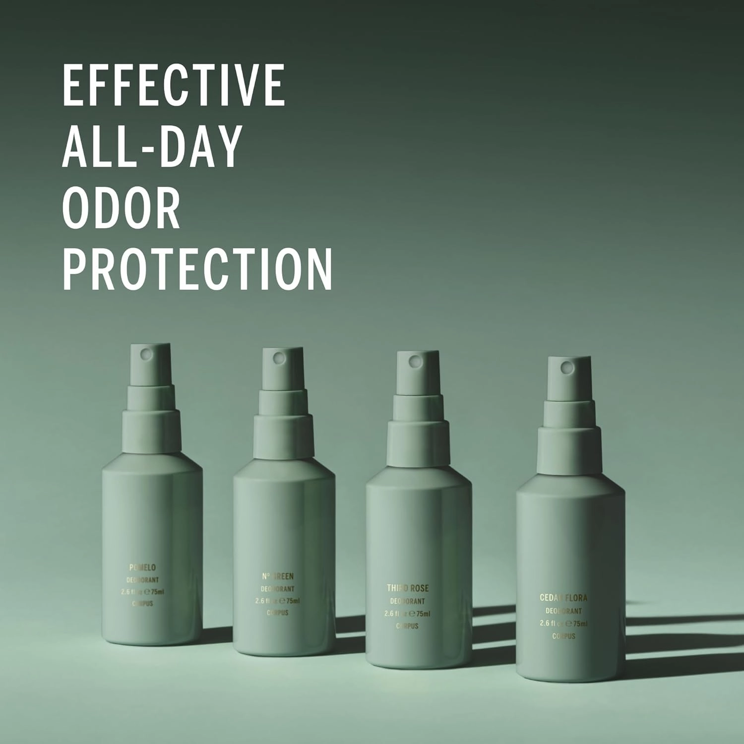 Corpus - Third Rose Deodorant Spray | Aluminum-Free for Women & Men, Dries Clear | Vegan, Cruelty-Free, Non-Toxic, Made In The USA | Effective Odor Control (75mL/ 2.6fl oz)