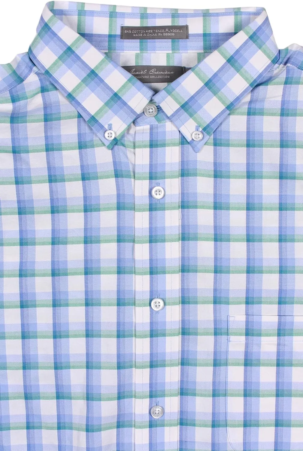 Cremieux Easy-Care Men's Long Sleeve Shirt with Super Soft Cotton Tencel Lyocell Blend Fabric