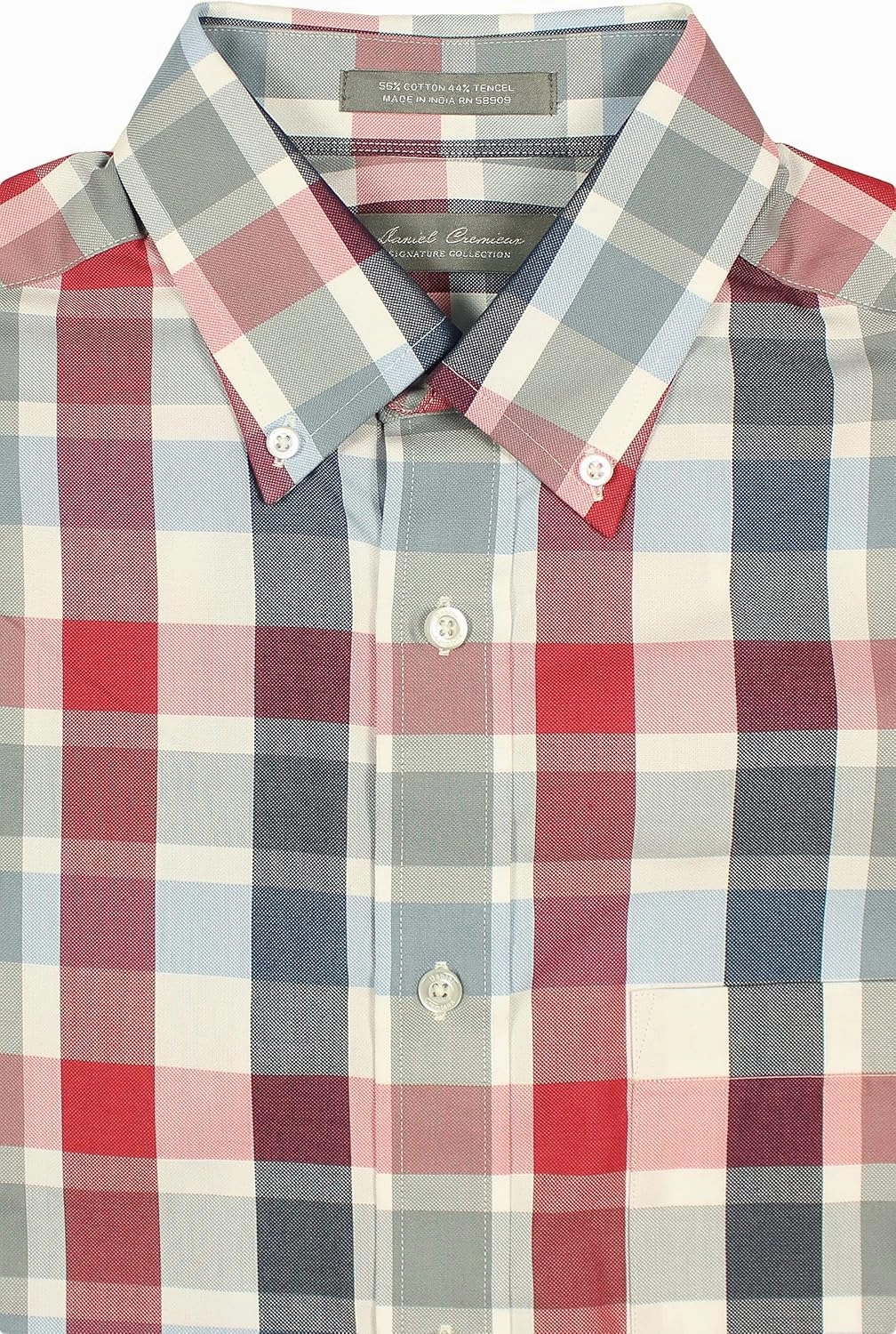 Cremieux Easy-Care Men's Long Sleeve Shirt with Super Soft Cotton Tencel Lyocell Blend Fabric