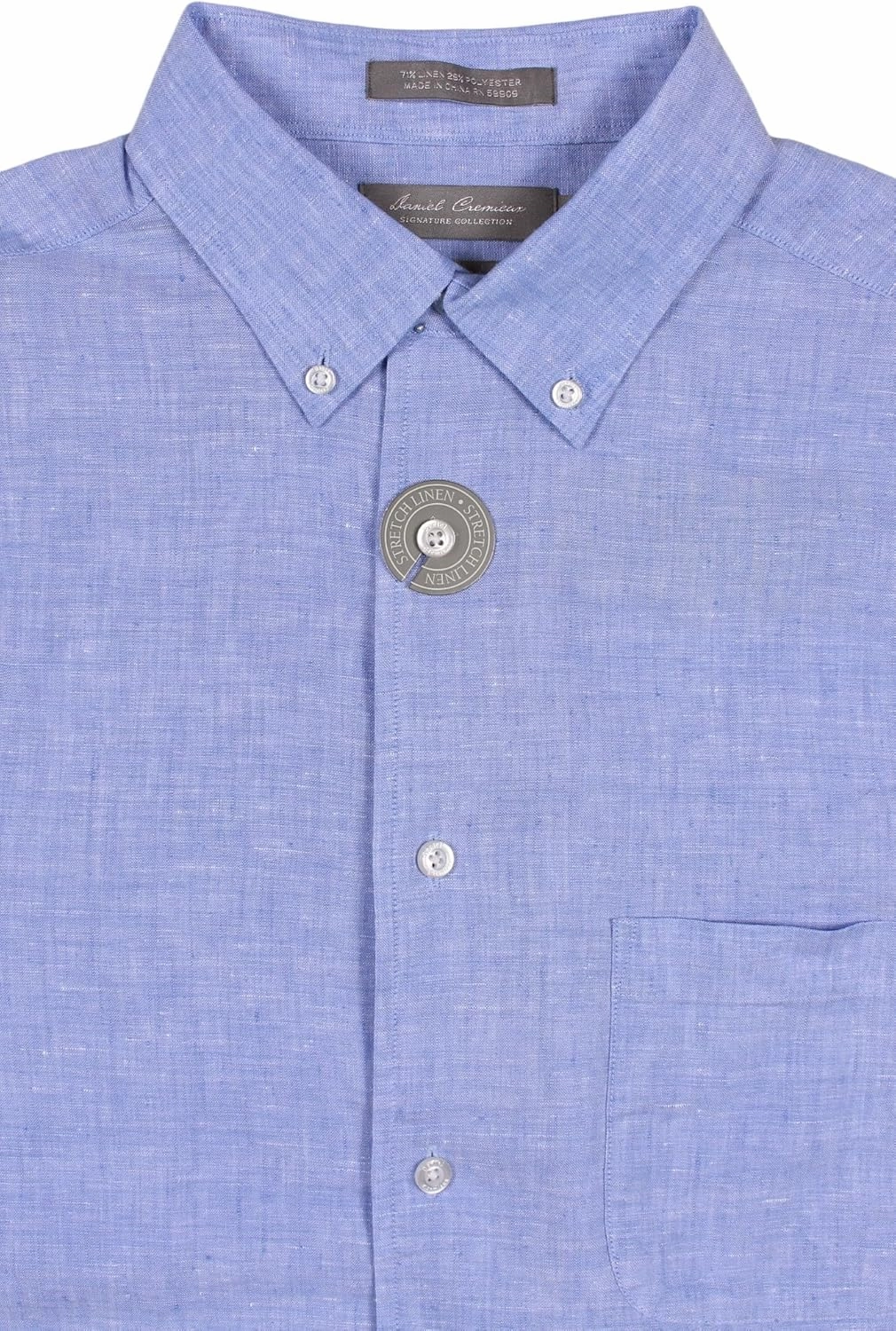 Cremieux Easy-Care Men's Long Sleeve Shirt with Super Soft Cotton Tencel Lyocell Blend Fabric