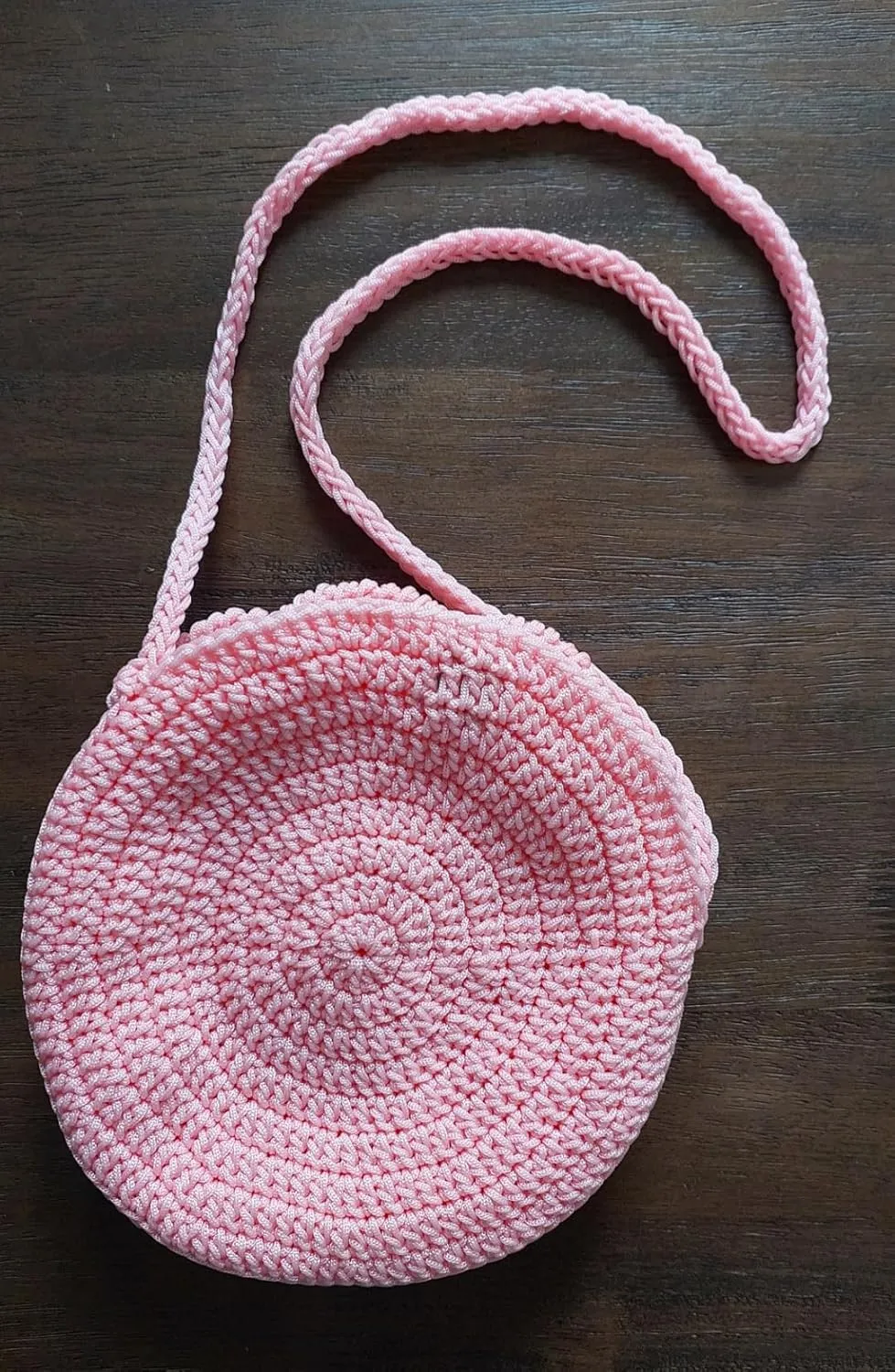 Crochet Handbag with Rose Design, For Women, Single Shoulder