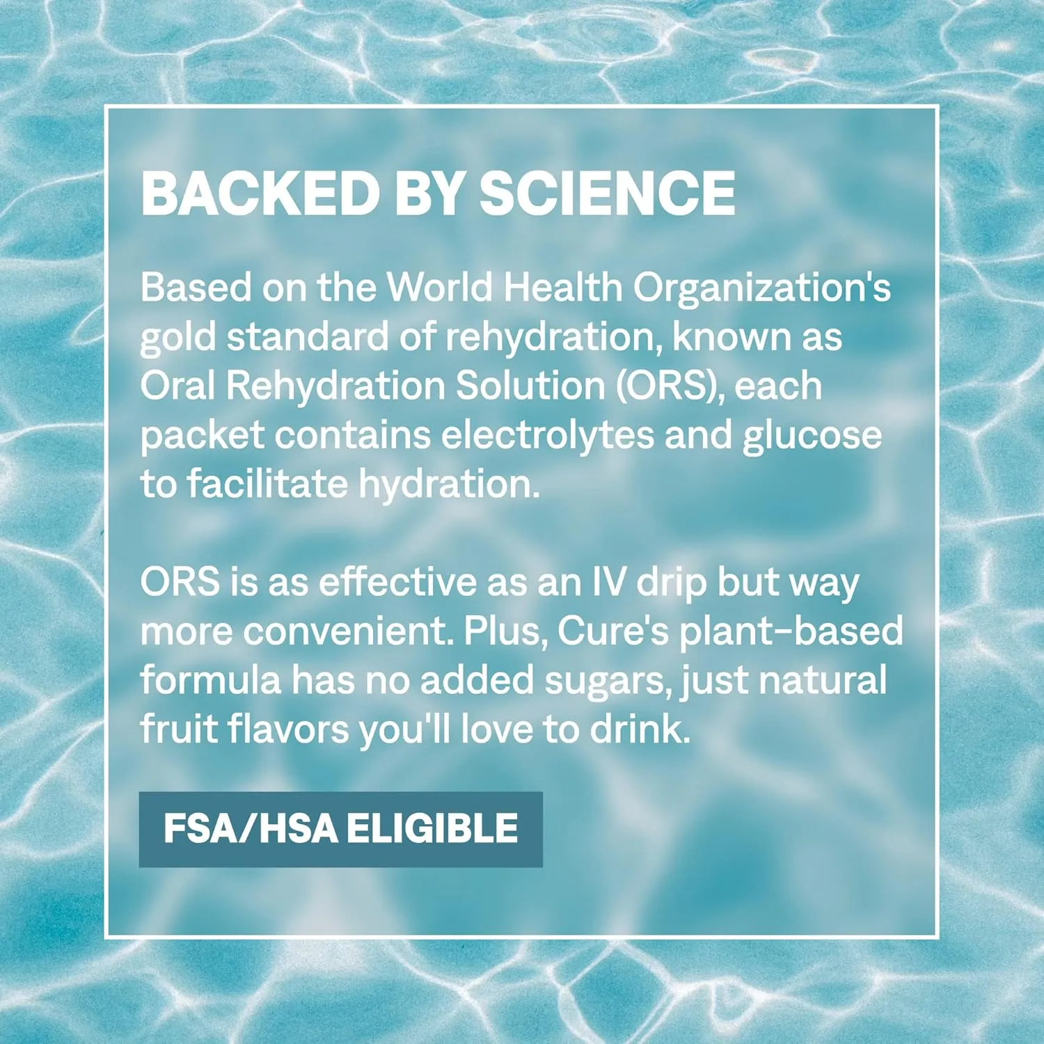 Cure Hydration | Plant-Based Electrolyte Drink Mix | No Added Sugar | FSA & HSA | Dehydration Relief Powder Made with Coconut Water | Non-GMO | Vegan | Pouch of 14 Packets - Strawberry Kiwi