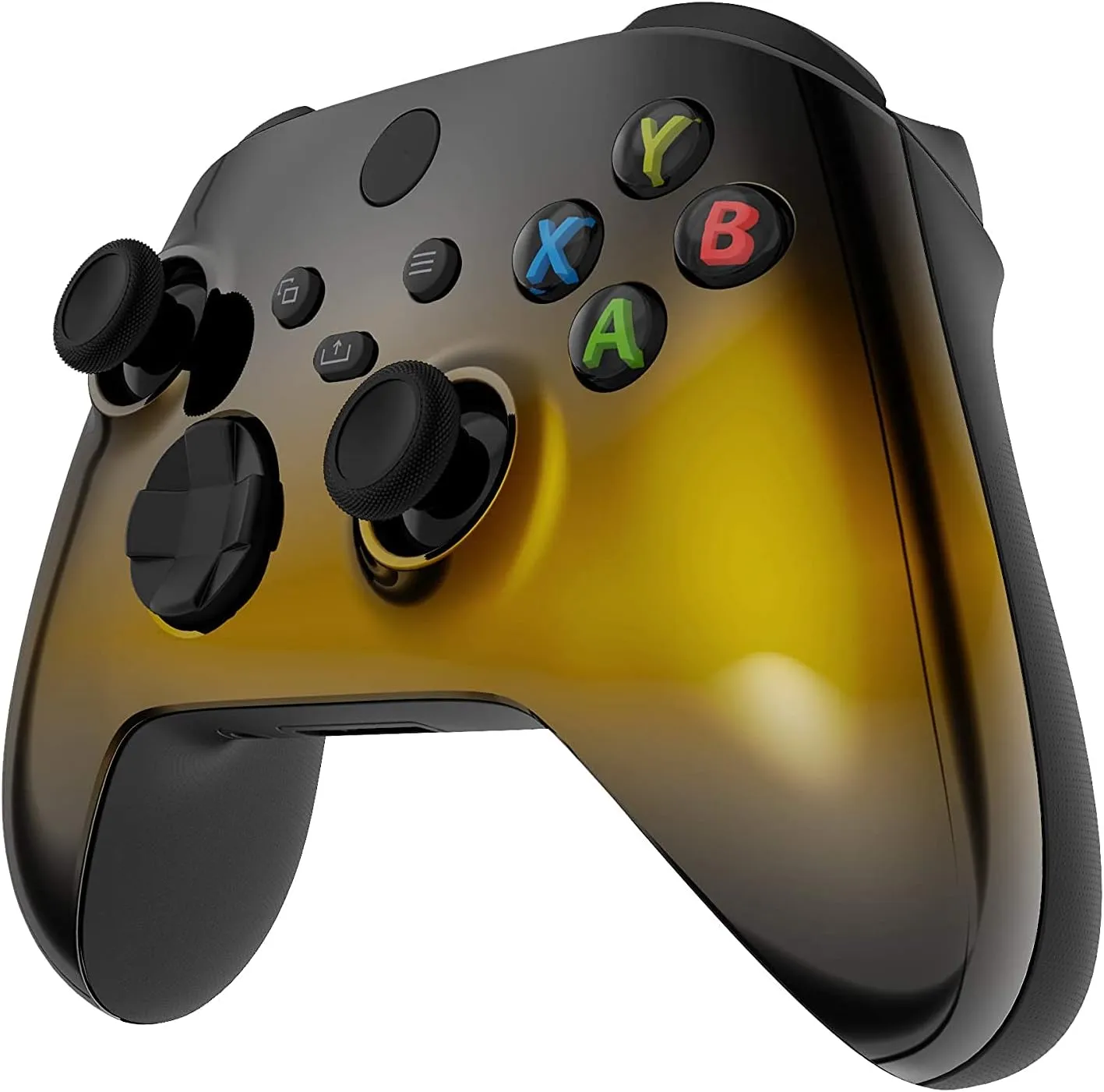 Custom Controllerzz Wireless Controller for Microsoft Xbox Series X/S & Xbox One - Custom Soft Touch Feel - Custom Xbox Series X/S Controller (X/S Gold Fade)