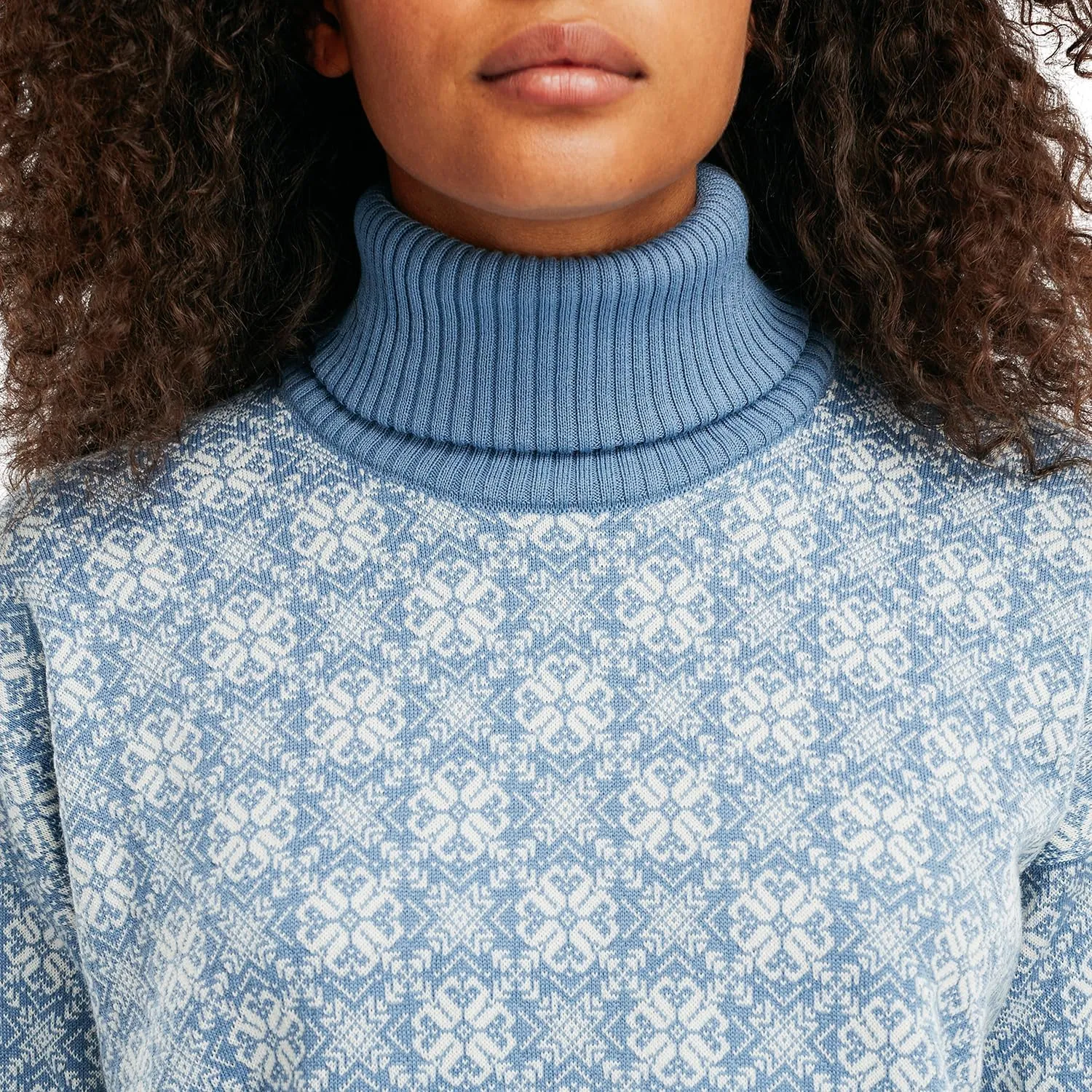 Dale of Norway Firda Women's Sweater - 100% Merino Wool Knit Sweater - Pullover Sweater - Ladies Sweater - Turtleneck Sweater