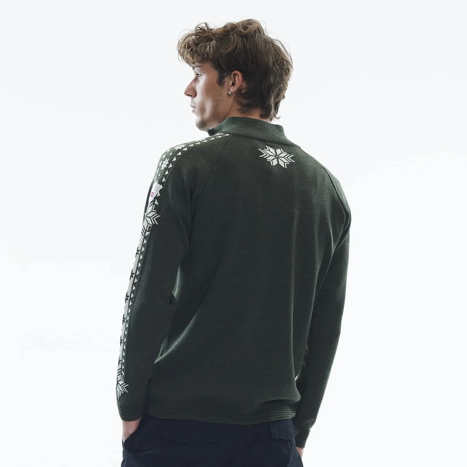 Dale of Norway Geilo Men’s Sweater - Sweaters for Men - 100% Skin Soft Merino Wool Pullover - Quarter Zip Wool Sweater
