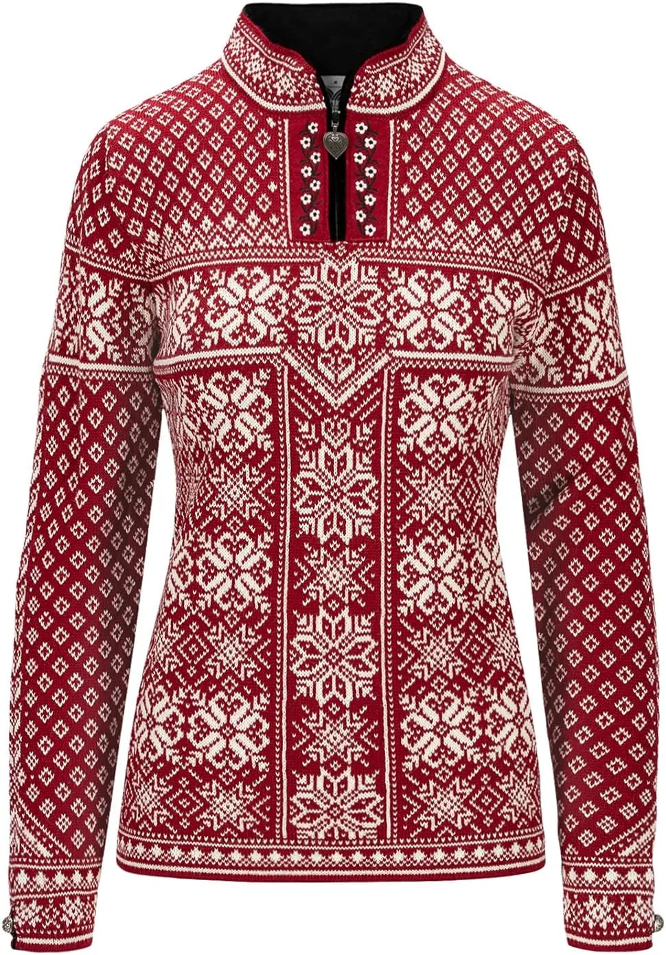 Dale of Norway Peace Sweater Red Rose/Off-White SM (Women's 4-6)