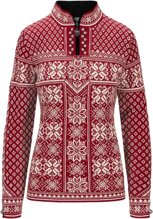 Dale of Norway Peace Sweater Red Rose/Off-White SM (Women's 4-6)
