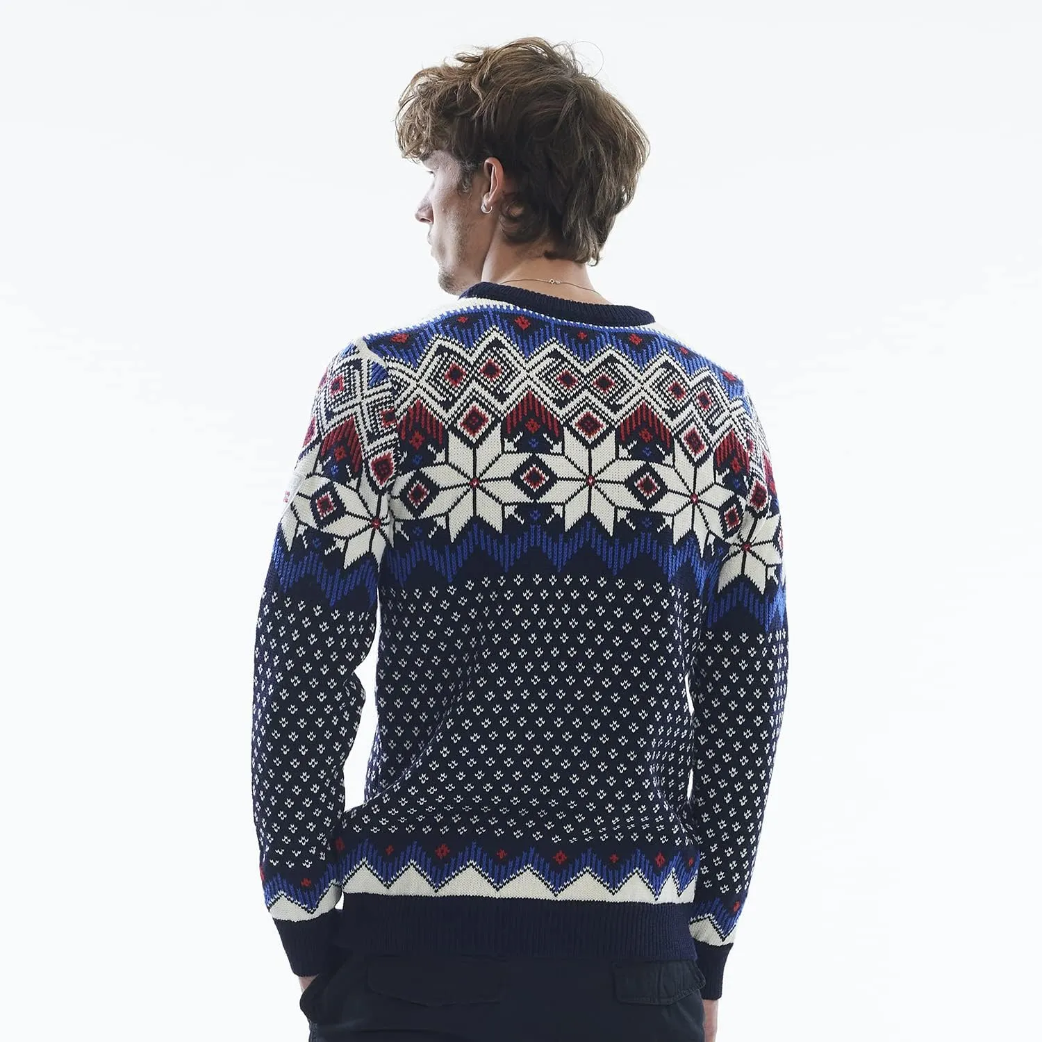 Dale of Norway Vegard Men’s Sweater - 100% Lightweight Wool Sweaters for Men - Regular Fit Pullover Sweaters for Men
