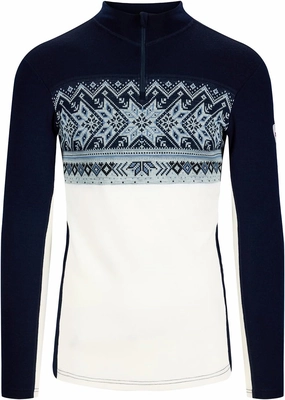 Dale of Norway Vail Masculine Base Layer - Wool Half Zip Sweater - Slim Fit