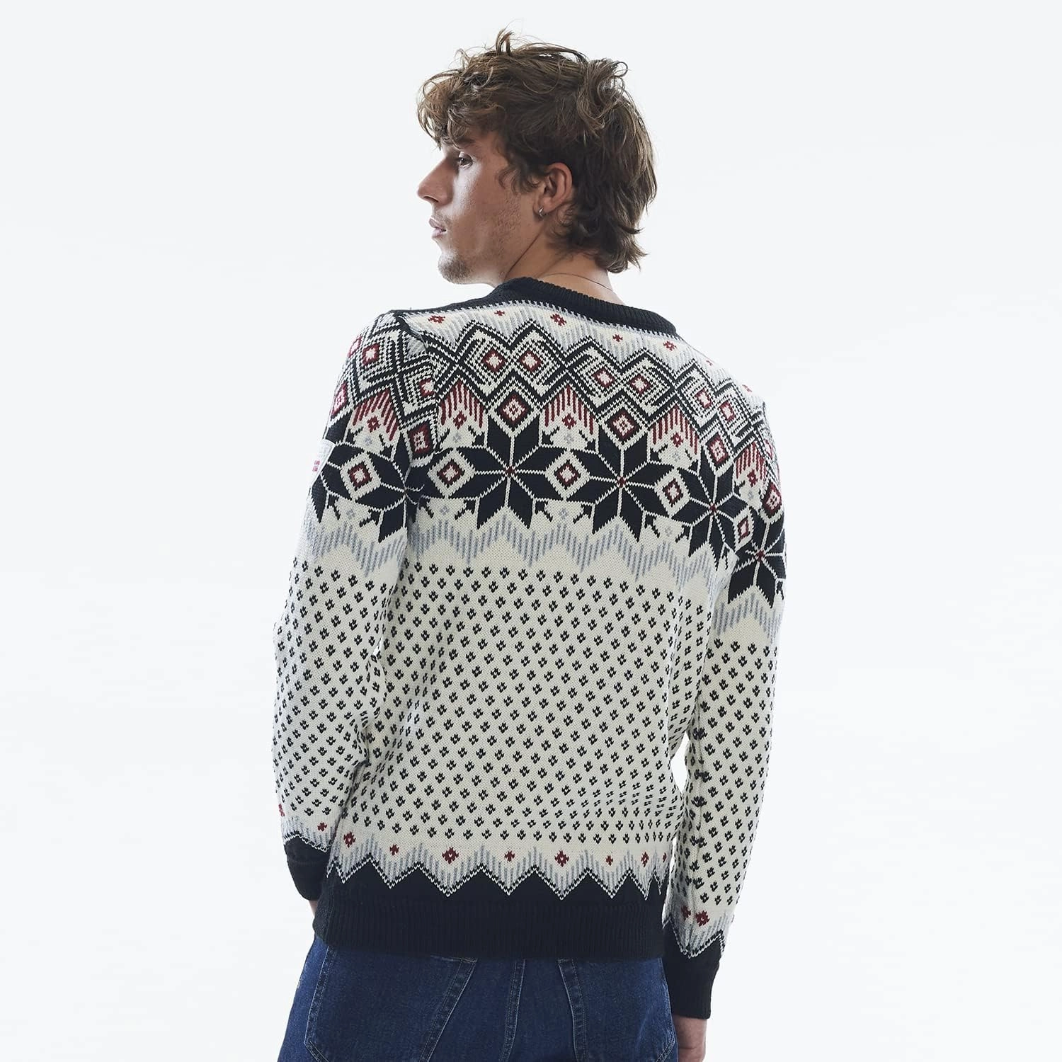Dale of Norway Vegard Men’s Sweater - 100% Lightweight Wool Sweaters for Men - Regular Fit Pullover Sweaters for Men