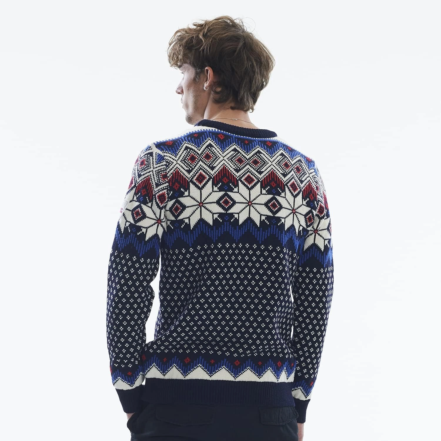 Dale of Norway Vegard Men’s Sweater - 100% Lightweight Wool Sweaters for Men - Regular Fit Pullover Sweaters for Men