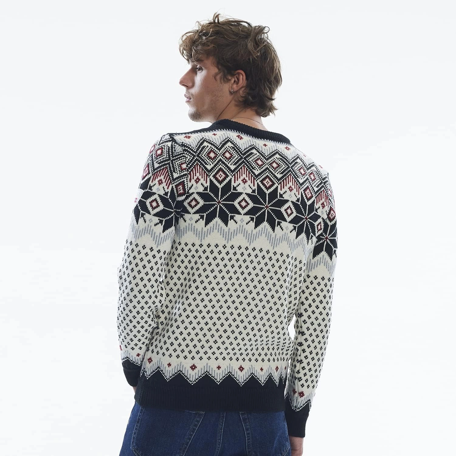 Dale of Norway Vegard Men’s Sweater - 100% Lightweight Wool Sweaters for Men - Regular Fit Pullover Sweaters for Men