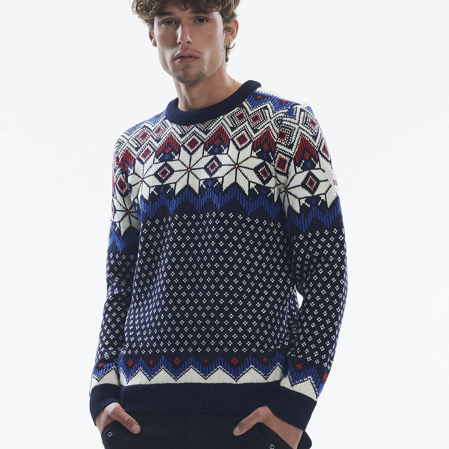 Dale of Norway Vegard Men’s Sweater - 100% Lightweight Wool Sweaters for Men - Regular Fit Pullover Sweaters for Men