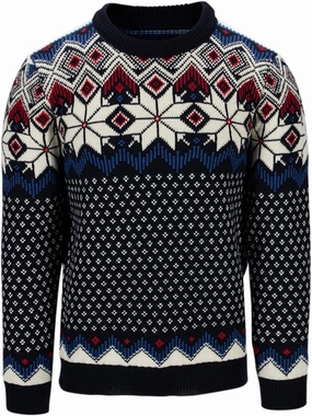 Dale of Norway Vegard Men’s Sweater - 100% Lightweight Wool Sweaters for Men - Regular Fit Pullover Sweaters for Men