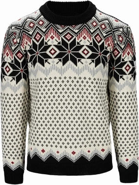 Dale of Norway Vegard Men’s Sweater - 100% Lightweight Wool Sweaters for Men - Regular Fit Pullover Sweaters for Men