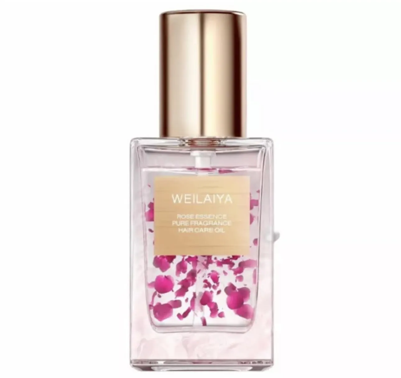 Damask Rose Essence Pure Fragrance Hair Care Oil – 1.41 fl oz – Nourishing Oil for Dry, Damaged, Frizzy Hair – Natural Moisturizing & Smoothing Treatment for All Hair Types