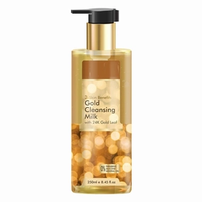 DBE Milk Cleanser Vitamin E, 24K Gold, Honey, Almond Oil |Mild, Gentle, Moisturizing & Hydrating face wash| Smooth & toned skin -250ml