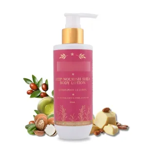 De.ep Nour.ishing Body Lotion | Shea Butter, Cocoa Butter & Jojoba Oil | Intense Hydration | Unisex | 200ml