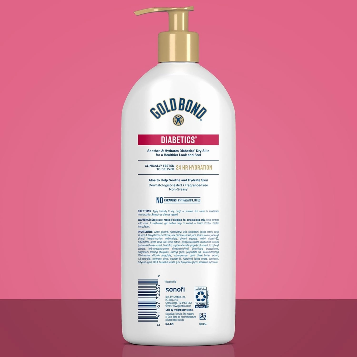 Diabetics' Dry Skin Relief Body Lotion with Vitamin E & Aloe to Soothe & Moisturize Dry, Flaky & Rough Skin, Value Size, 21 Oz.