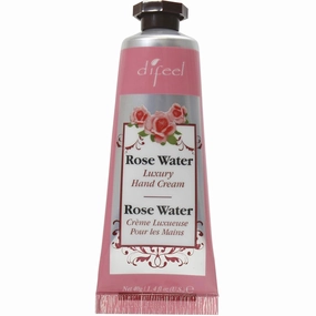 Difeel Invigorating Hand Cream- Rosewater with Pure Natural Oil and Vitamin E 1.4 ounce (6-Pack)