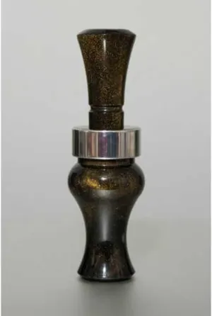 Echo Breaker Single Reed Duck Call Black Gold Pearl