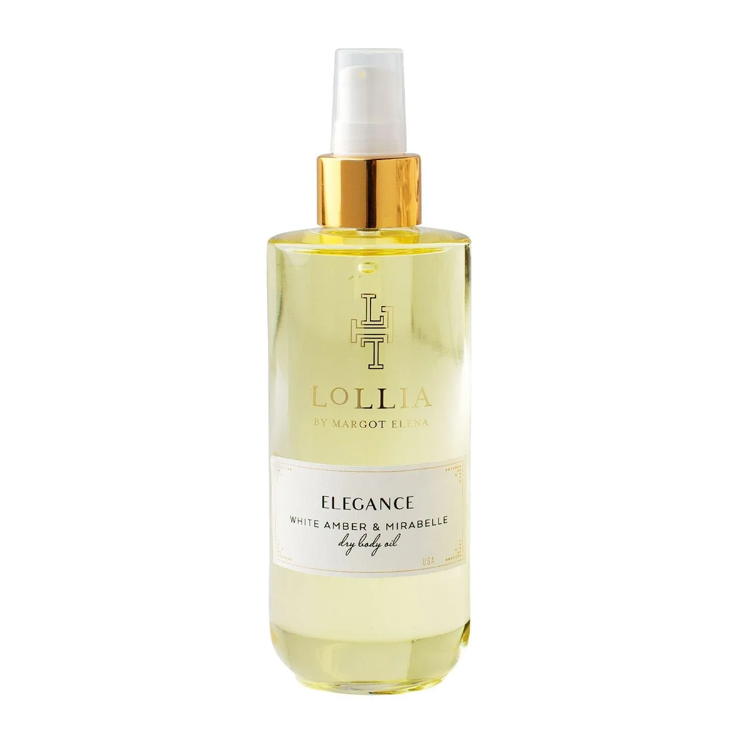 Elegance Dry Body Oil - White Amber and Mirabelle by Lollia for Women - 6.8 oz Oil