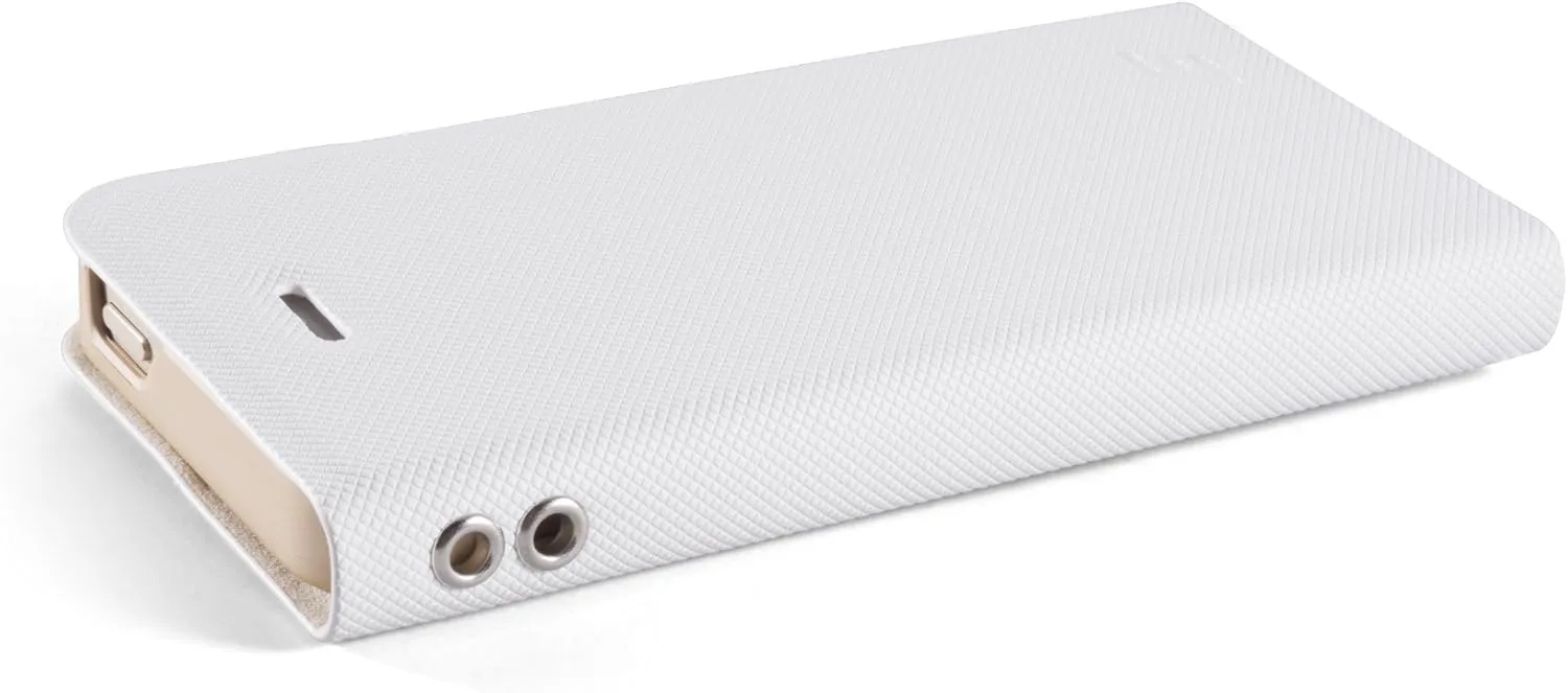 Element Case Soft-Tec Wallet for iPhone 5/5 - Retail Packaging - White/Gold