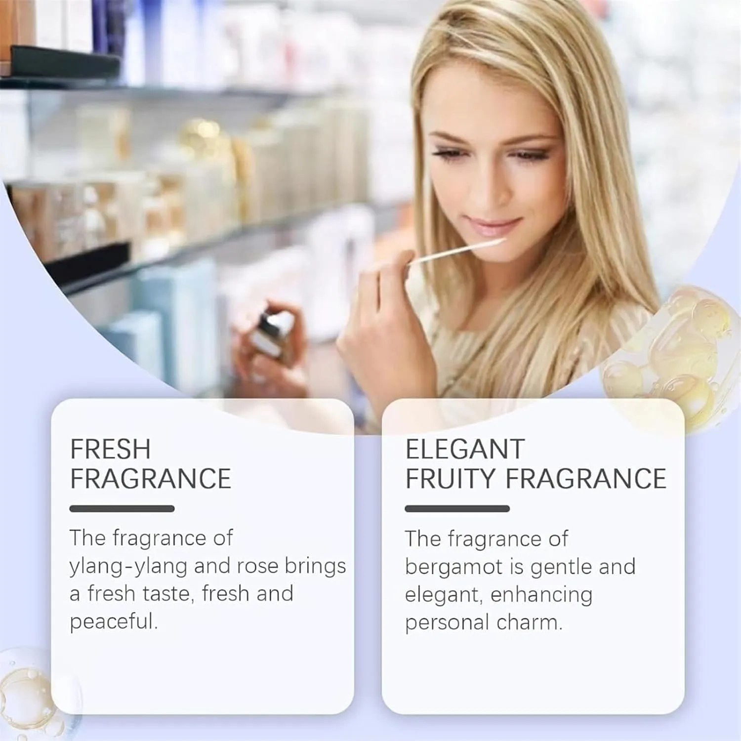 Elyven Powder Perfume, Elyven Fresh Scent Perfume Fragrance Body, Long-Lasting Moisture & Fragrance, Floral & Creamy Aroma for Women & Men (4PCS)
