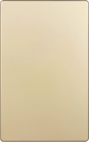 ENERLITES Screwless Blank Wall Plate, Child Safe Blank Device Outlet Cover, Standard Size, 1-Gang 4.68" x 2.93", Polycarbonate Thermoplastic, UL Listed, SI8801-GD, Glossy, Gold