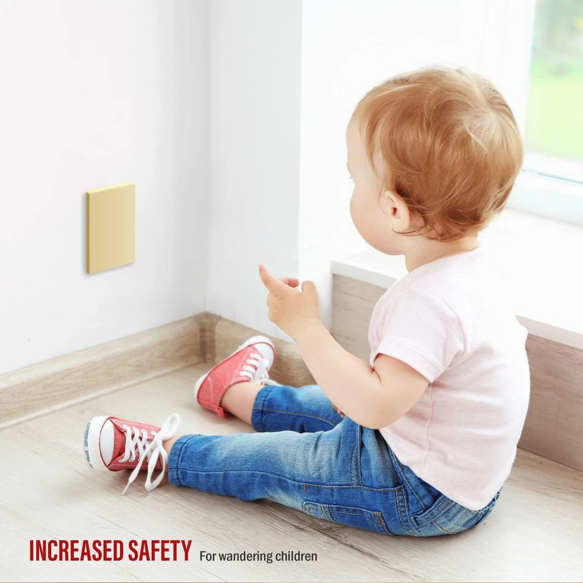 ENERLITES Screwless Blank Wall Plate, Child Safe Blank Device Outlet Cover, Standard Size, 1-Gang 4.68" x 2.93", Polycarbonate Thermoplastic, UL Listed, SI8801-GD, Glossy, Gold