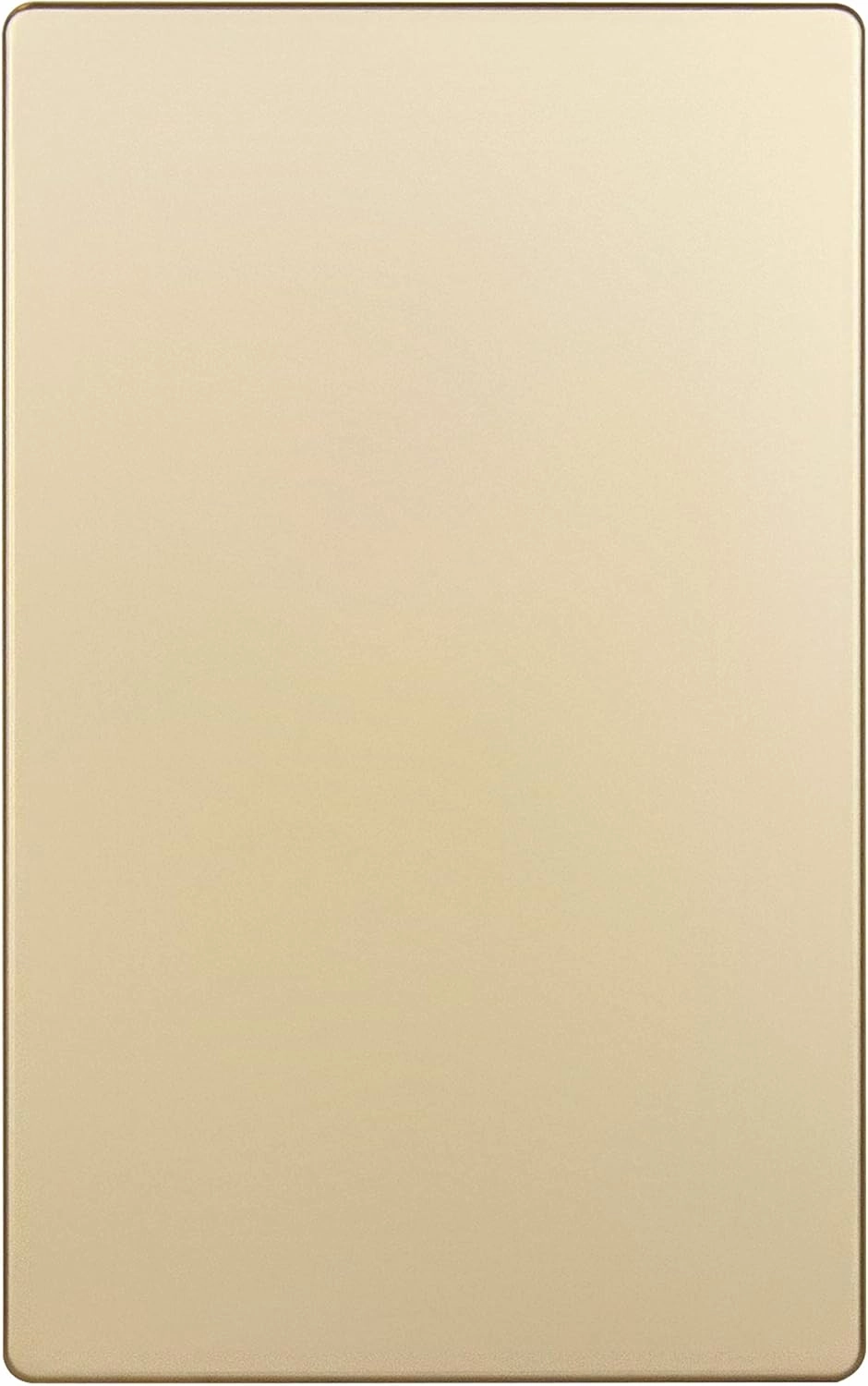 ENERLITES Screwless Blank Wall Plate, Child Safe Blank Device Outlet Cover, Standard Size, 1-Gang 4.68" x 2.93", Polycarbonate Thermoplastic, UL Listed, SI8801-GD, Glossy, Gold
