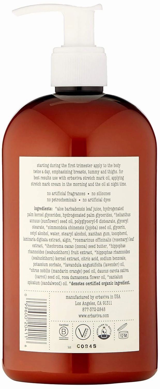 Erbaviva Stretch Mark Cream 16 Fl Oz