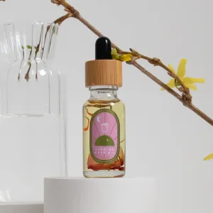 Evening Rose Oil Moisturizing Rose Oil Night Serum for Smooth, Youthful, Renewed Skin | With Real Rose Petals, Jojoba, and Vitamin E
