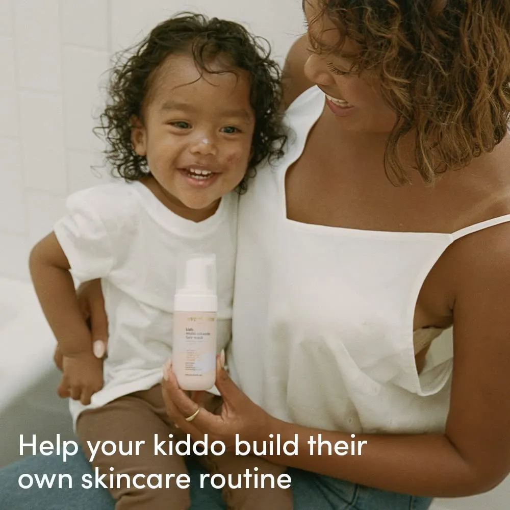 Evereden Kids Face Wash - 3.4 fl oz, Gentle Skin Care, Fresh Pomelo Scent, Gentle Foaming Cleanser, Non-Toxic and Hypoallergenic