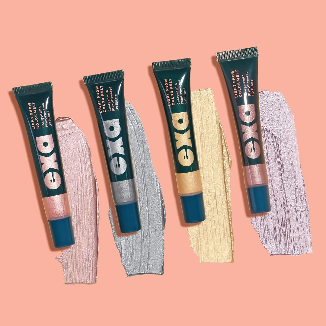 Exa Beauty - Natural Light Show Color Melt Foil For Eyes   Face   Body | Clean, Vegan, Cruelty-Free Makeup (Recess - Metallic Neutral Gold)