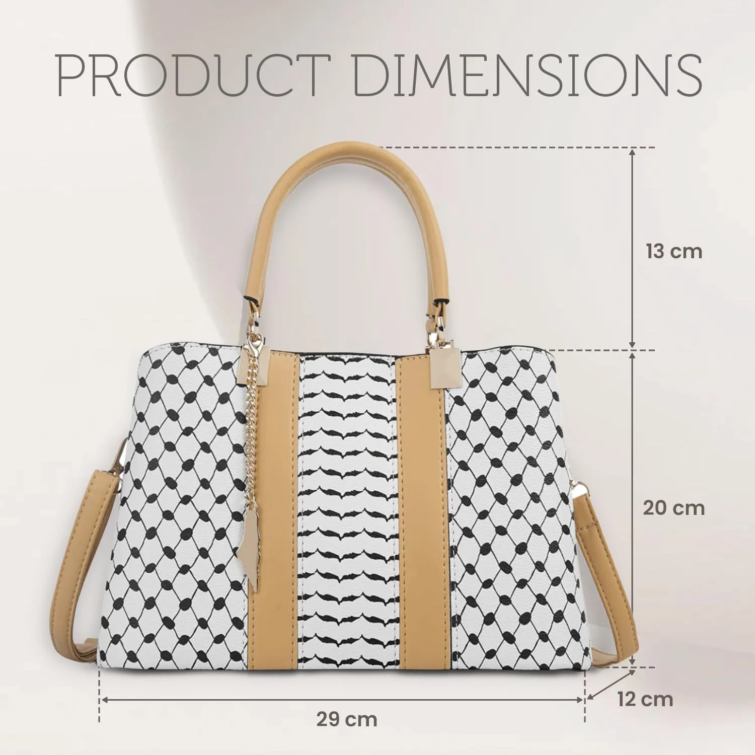 EXCLUSIVE HANDBAG INSPIRED BY THE KEFFIYEH