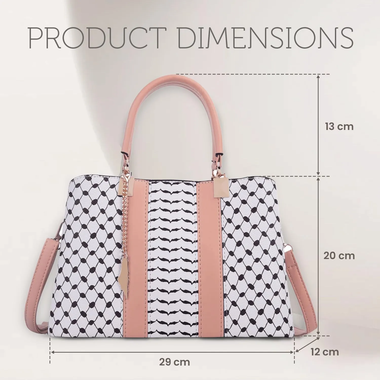 EXCLUSIVE HANDBAG INSPIRED BY THE KEFFIYEH