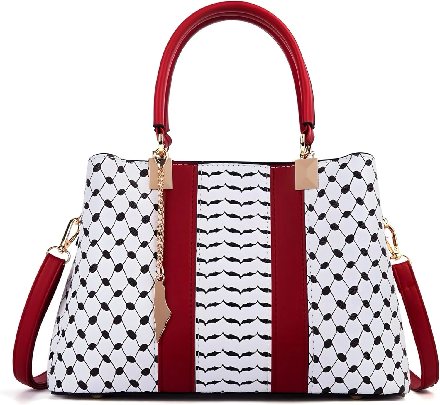 EXCLUSIVE HANDBAG INSPIRED BY THE KEFFIYEH