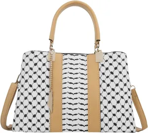 EXCLUSIVE HANDBAG INSPIRED BY THE KEFFIYEH