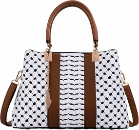 EXCLUSIVE HANDBAG INSPIRED BY THE KEFFIYEH