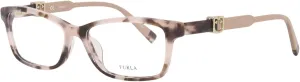 Eyeglasses Furla VFU 378 1JGT Pink Tortoise