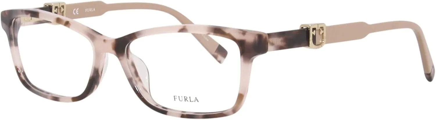 Eyeglasses Furla VFU 378 1JGT Pink Tortoise